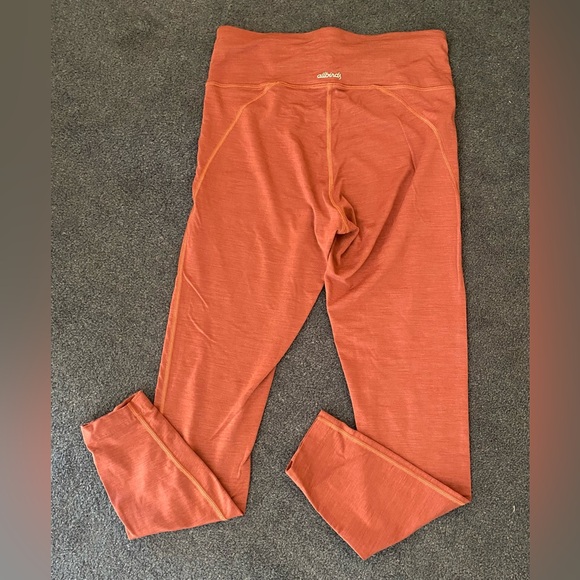 SOLD* Allbirds Mauve Pink Merino Blend Leggings Medium - Picture 2 of 5